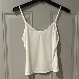 Elegant White Spaghetti Strap Top